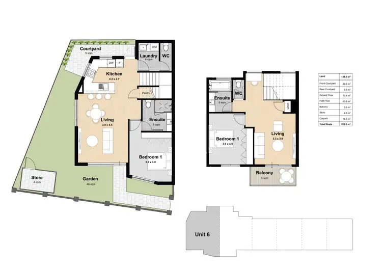 Floorplan of Homely townhouse listing, 6/4 Currie Street, Jolimont WA 6014