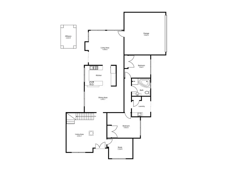Floorplan of Homely house listing, 30 Portofino Crescent, Pelican Point WA 6230
