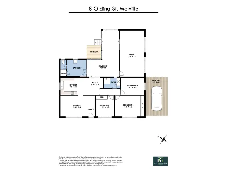 Floorplan of Homely house listing, 8 Olding Street, Melville WA 6156