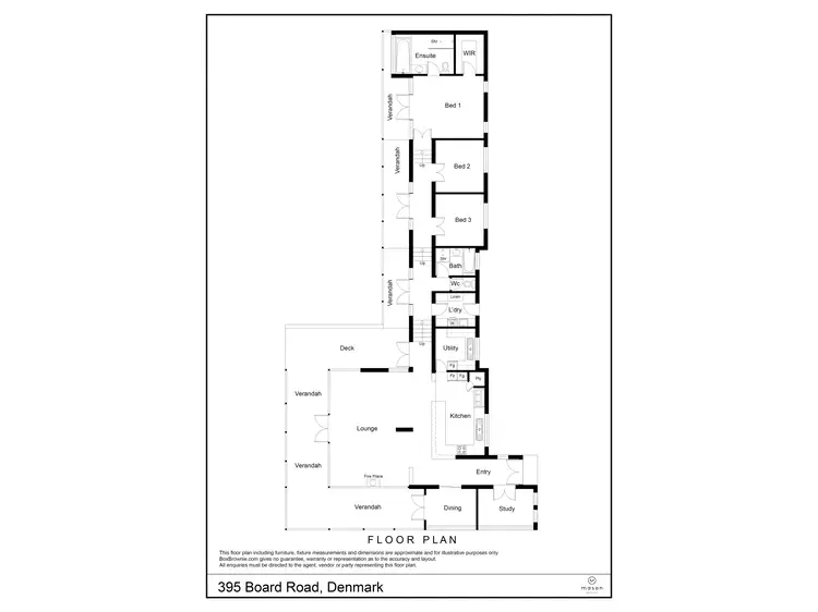 Floorplan of Homely house listing, 395 Board Road, Denmark WA 6333