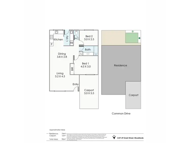 Floorplan of Homely unit listing, 3/27-29 Grant Street, Woodlands WA 6018