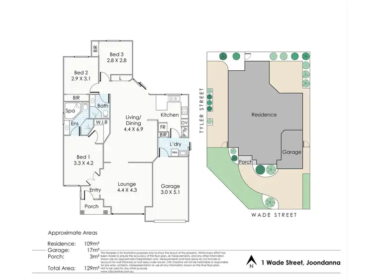 Floorplan of Homely house listing, 1 Wade Street, Joondanna WA 6060
