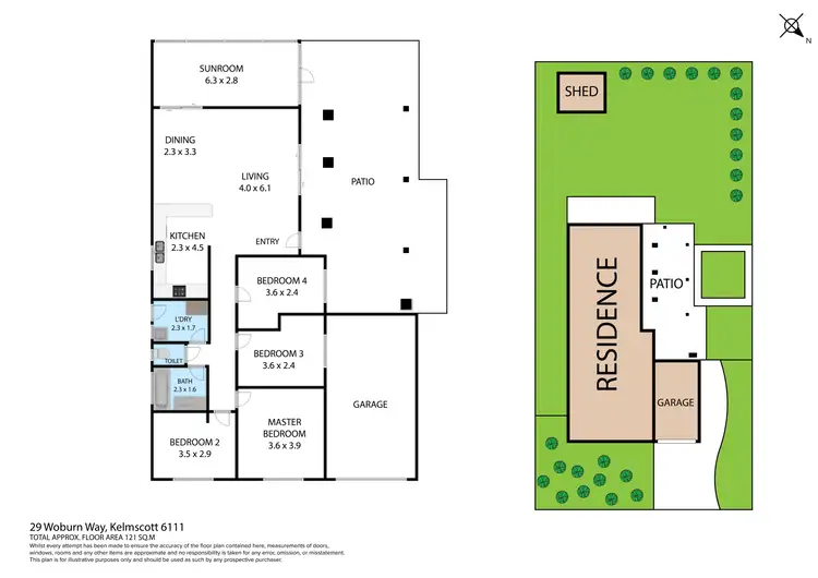 Floorplan of Homely house listing, 29 Woburn Way, Kelmscott WA 6111