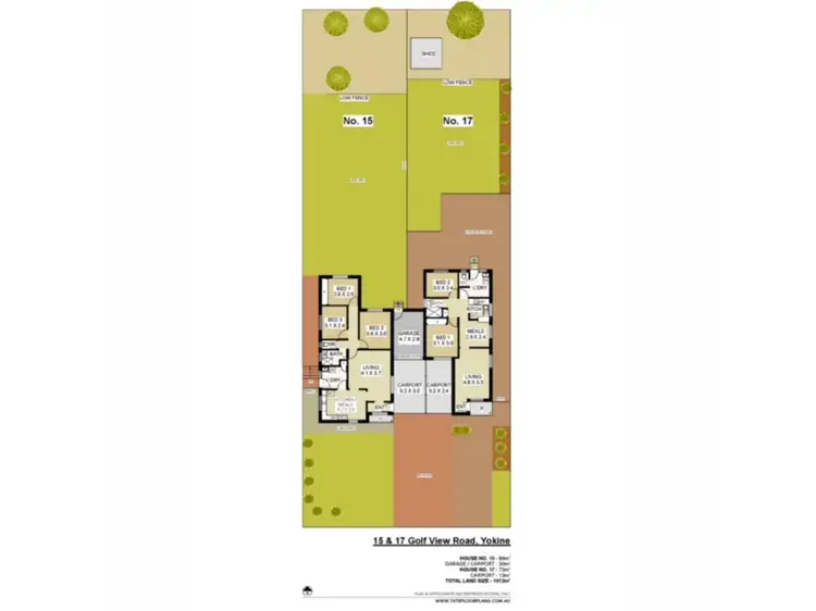 Floorplan of Homely house listing, 15 - 17 Golf View Street, Yokine WA 6060