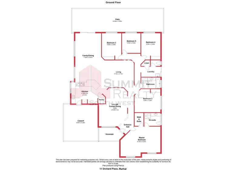 Floorplan of Homely house listing, 11 Orchard Place, Myalup WA 6220