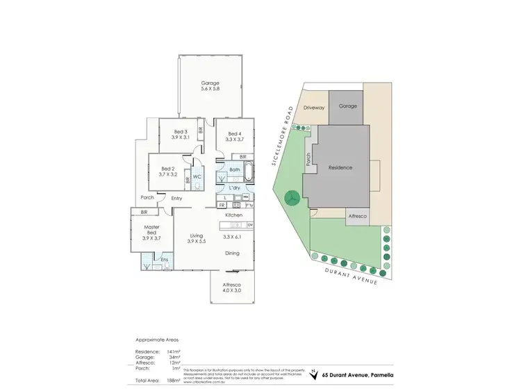 Floorplan of Homely house listing, 65 Durrant Avenue, Parmelia WA 6167