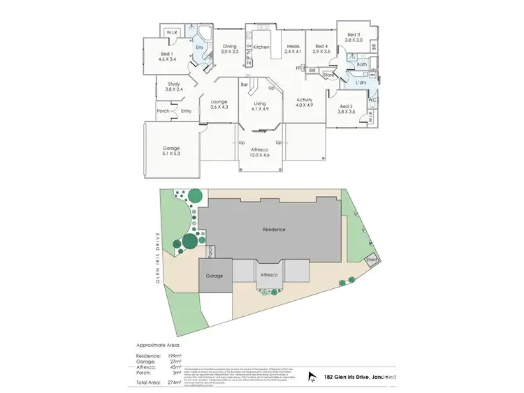 Floorplan of Homely house listing, 182 Glen Iris Drive, Jandakot WA 6164