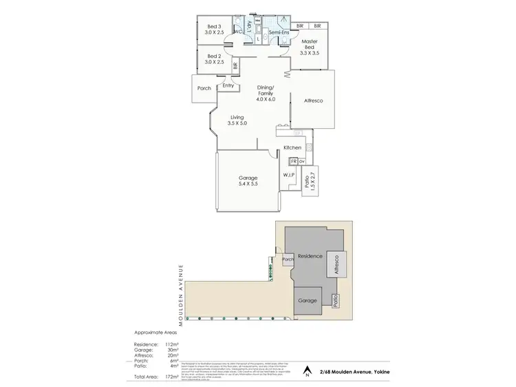 Floorplan of Homely house listing, 2/68 Moulden Avenue, Yokine WA 6060