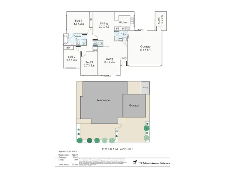 Floorplan of Homely house listing, 19A Cobham Avenue, Nollamara WA 6061