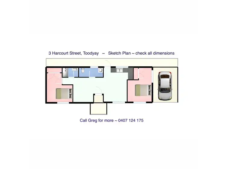 Floorplan of Homely house listing, 3 Harcourt Street, Toodyay WA 6566