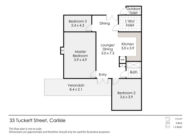 Floorplan of Homely house listing, 33 Tuckett Street, Carlisle WA 6101