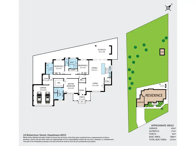 Floorplan of Homely house listing, 24 Robertson Street, Hazelmere WA 6055