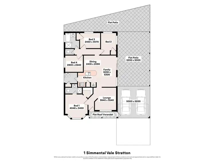 Floorplan of Homely house listing, 1 Simmental Vale, Stratton WA 6056