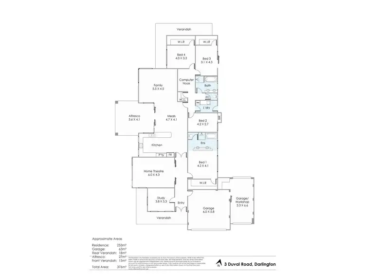 Floorplan of Homely house listing, 3 Duval Road, Darlington WA 6070