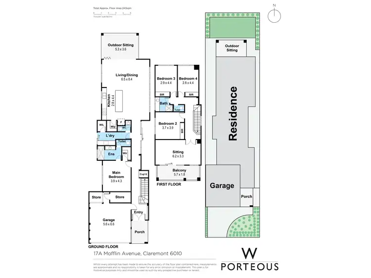 Floorplan of Homely house listing, 17A Mofflin Avenue, Claremont WA 6010
