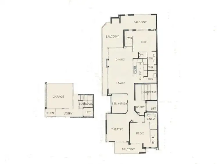 Floorplan of Homely townhouse listing, 3/32 Vivaldi Drive, Mandurah WA 6210