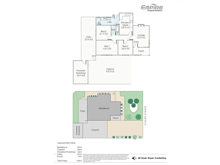 Floorplan of Homely house listing, 28 Visser Street, Coolbellup WA 6163