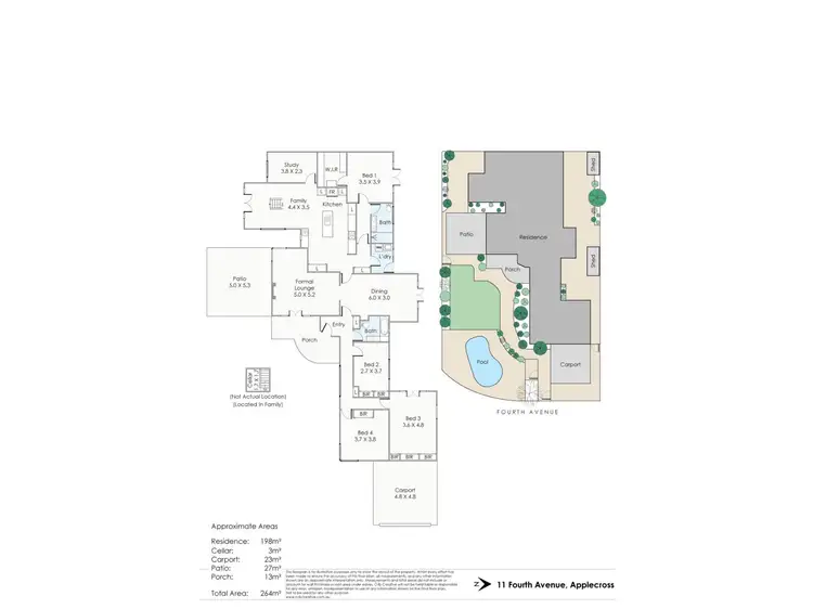 Floorplan of Homely house listing, 11 Fourth Avenue, Applecross WA 6153