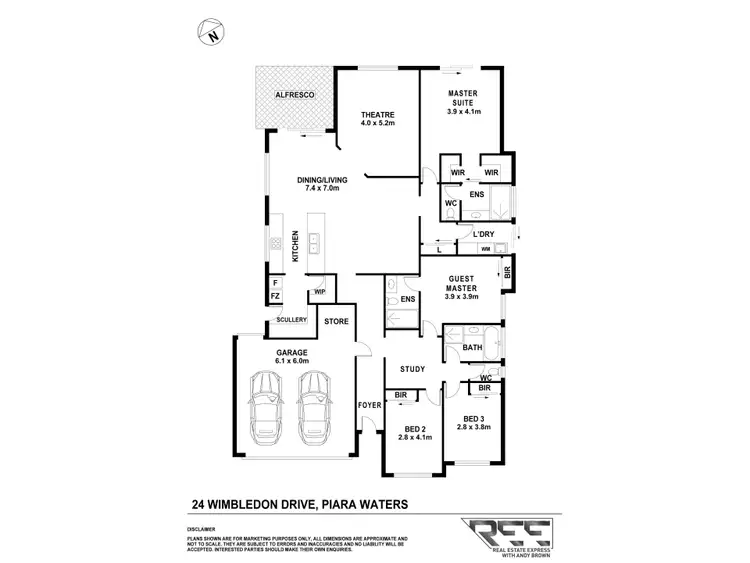 Floorplan of Homely house listing, 24 Wimbledon Drive, Piara Waters WA 6112