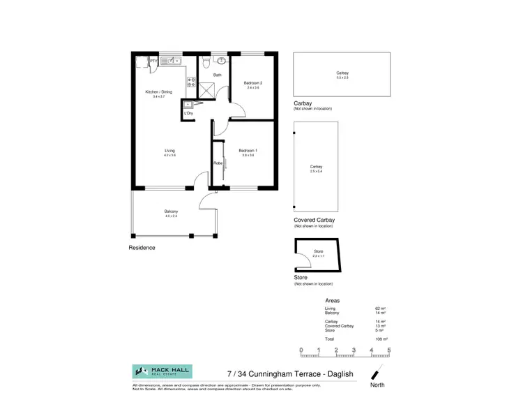 Floorplan of Homely apartment listing, 7/34 Cunningham Terrace, Daglish WA 6008