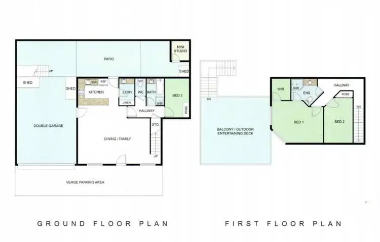 Floorplan of Homely townhouse listing, 4/52 Hastings Street, Scarborough WA 6019