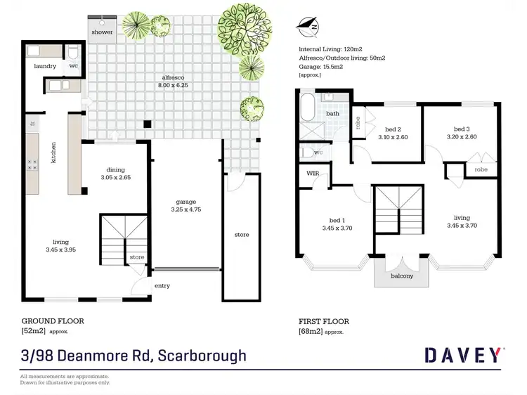 Floorplan of Homely house listing, 3/98 Deanmore Road, Scarborough WA 6019
