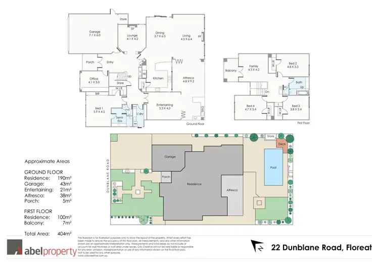 Floorplan of Homely house listing, 22 Dunblane Road, Floreat WA 6014