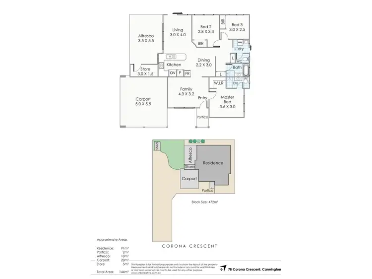 Floorplan of Homely house listing, 7B Corona Crescent, Cannington WA 6107