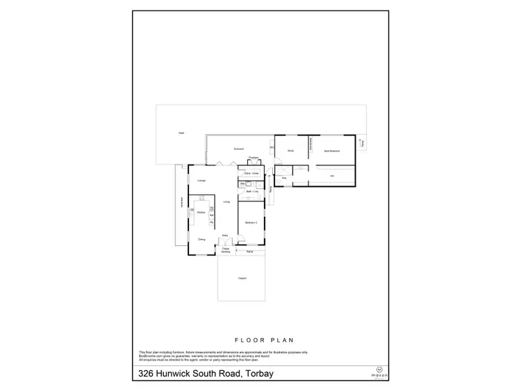 Floorplan of Homely house listing, 326 Hunwick South Road, Torbay WA 6330