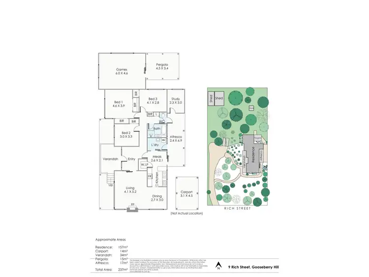 Floorplan of Homely house listing, 9 Rich Street, Gooseberry Hill WA 6076