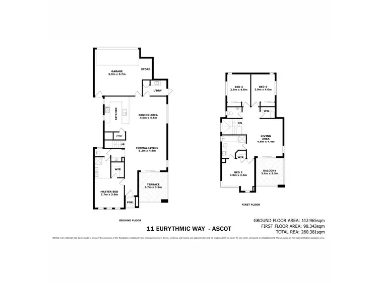 Floorplan of Homely house listing, 11 Eurythmic Way, Ascot WA 6104