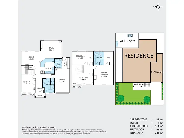 Floorplan of Homely house listing, 50 Chaucer Street, Yokine WA 6060