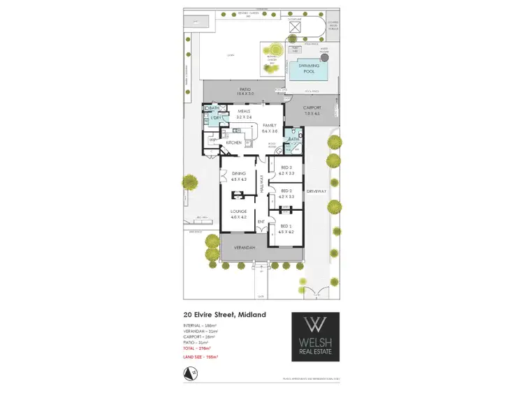 Floorplan of Homely house listing, 20 Elvire Street, Midland WA 6056