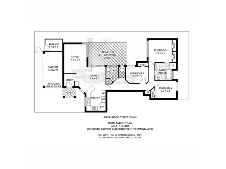Floorplan of Homely house listing, 4/98 Flinders Street, Yokine WA 6060