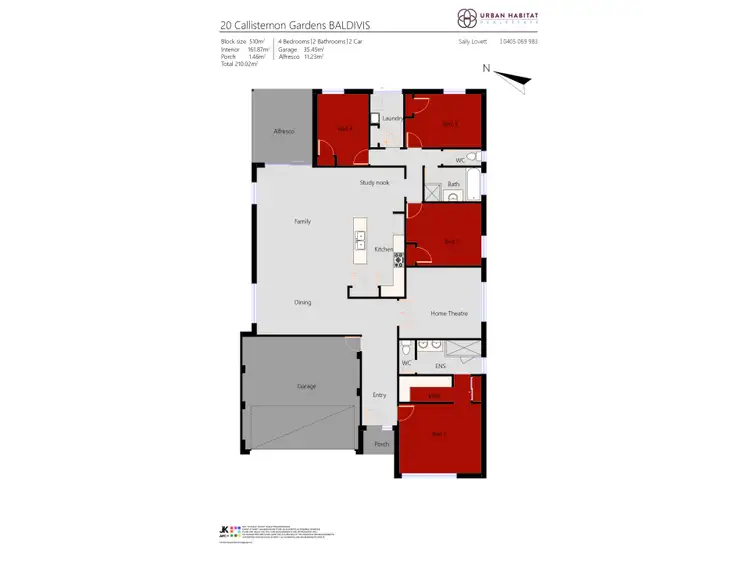 Floorplan of Homely house listing, 20 Callistemon Gardens, Baldivis WA 6171