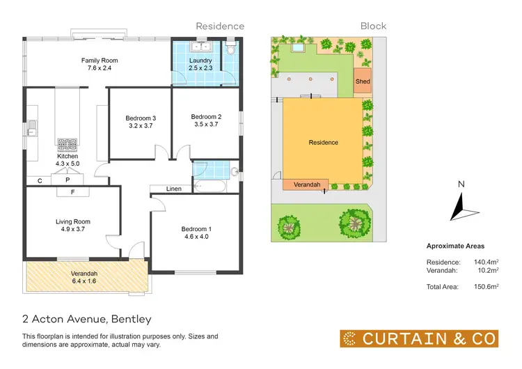 Floorplan of Homely house listing, 2 Acton Avenue, Bentley WA 6102