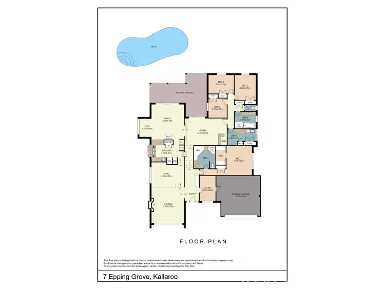 Floorplan of Homely house listing, 7 Epping Grove, Kallaroo WA 6025