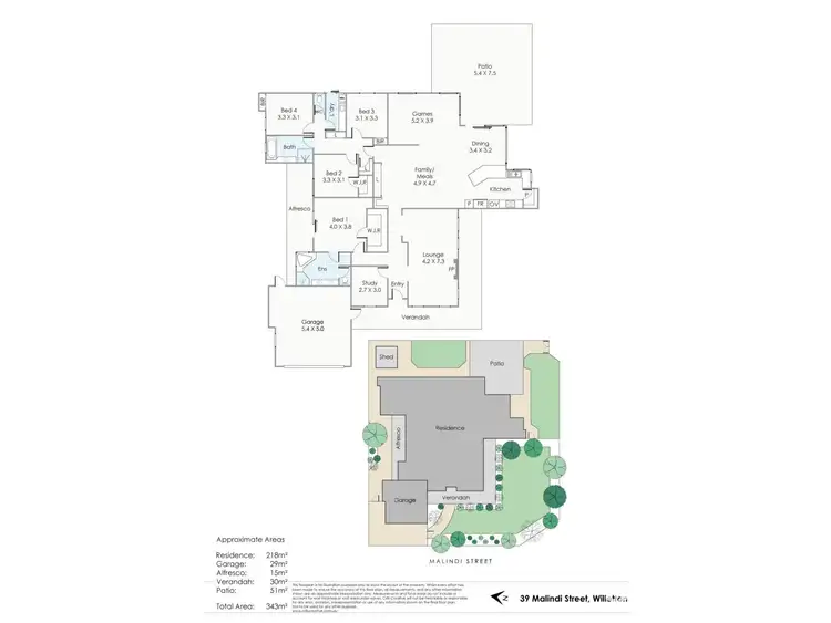 Floorplan of Homely house listing, 39 Malindi Street, Willetton WA 6155