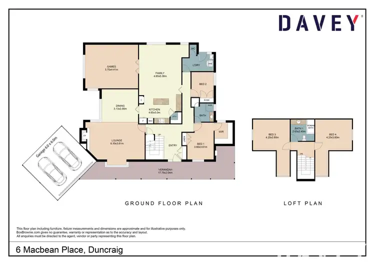 Floorplan of Homely house listing, 6 Macbean Place, Duncraig WA 6023