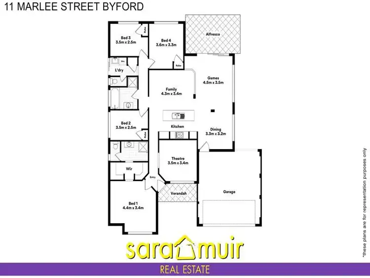 Floorplan of Homely house listing, 11 Marlee street, Byford WA 6122