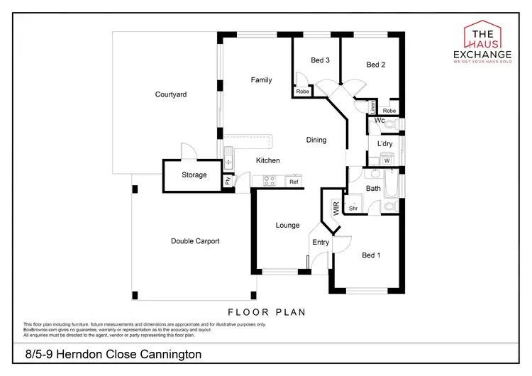 Floorplan of Homely unit listing, 8/5-9 Herndon Close, Cannington WA 6107