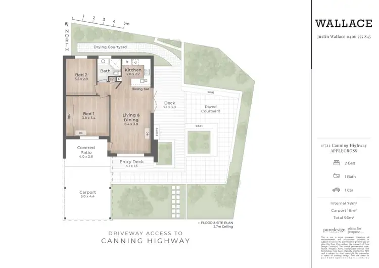 Floorplan of Homely villa listing, 1/722 Canning Highway, Applecross WA 6153