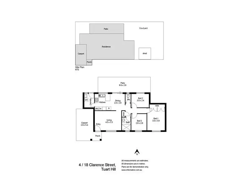 Floorplan of Homely unit listing, 4/18 Clarence Street, Tuart Hill WA 6060