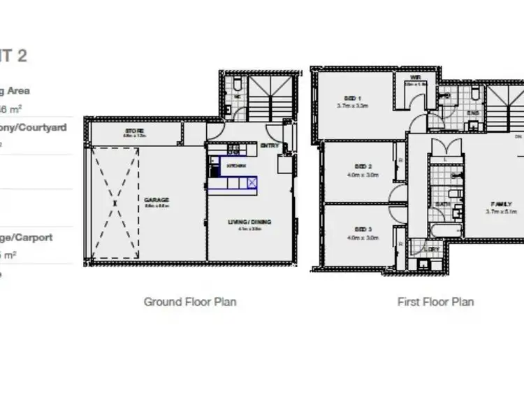 Floorplan of Homely townhouse listing, 14/37 Channon Street, Cannington WA 6107