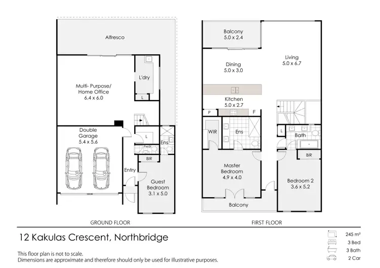 Floorplan of Homely house listing, 12 Kakulas Crescent, Northbridge WA 6003