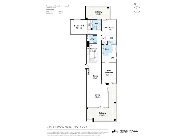 Floorplan of Homely apartment listing, 75/78 Terrace Road, East Perth WA 6004