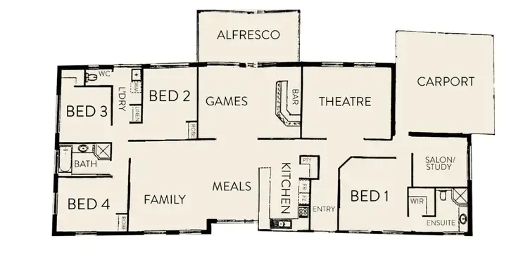 Floorplan of Homely house listing, 132 Lefroy Street, Serpentine WA 6125
