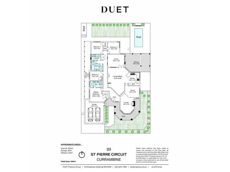 Floorplan of Homely house listing, 23 St Pierre Circuit, Currambine WA 6028