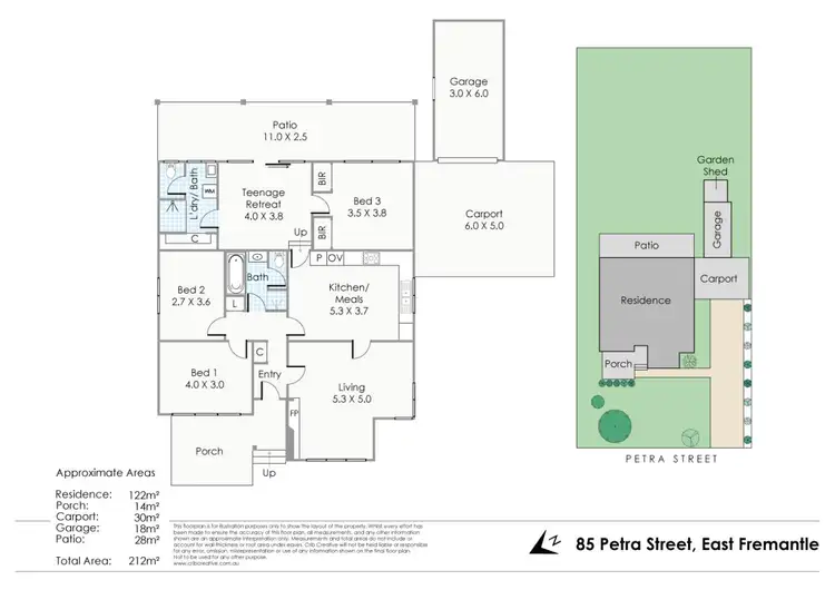 Floorplan of Homely house listing, 85 Petra Street, East Fremantle WA 6158