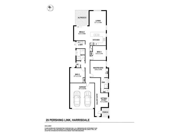 Floorplan of Homely house listing, 29 Pershing Link, Harrisdale WA 6112